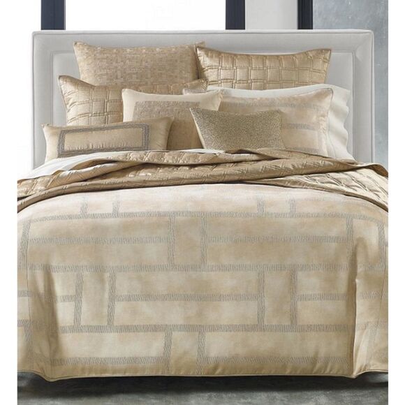 Hotel Collection Burnish Bronze Coverlet Cover. - Picture 1 of 2